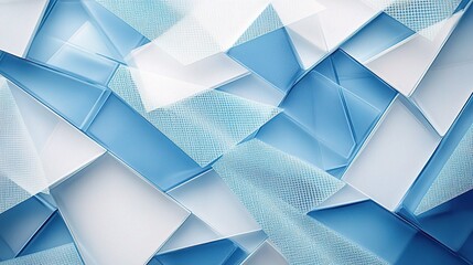 Poster - Modern Abstract Textured Layers in Soft Blue Background Design