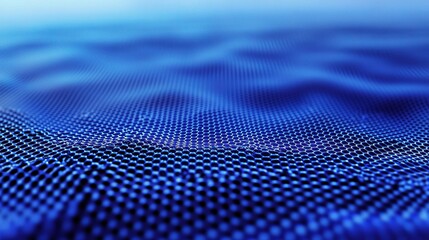 Poster - Blue Hexagonal Gradient Pattern with Technology Texture Effect