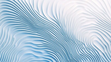Poster - Abstract Blue Wave Lines Pattern on White Background Design