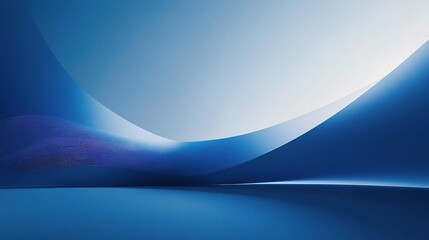 Poster - Abstract Blue Financial Data Chart Wallpaper Design for Modern Use