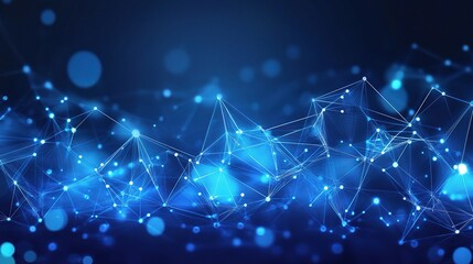 Poster - Futuristic Digital Background Concept for Big Data Visualization