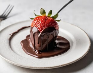 Wall Mural - chocolate and strawberry