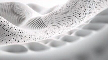 Poster - Abstract White and Gray Background with Halftone Dots Design