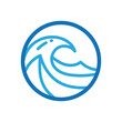 © Vectorsoft - Wave Power icon illustration flat