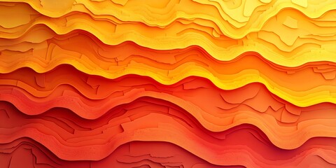 Poster - Abstract layered design in warm colors creating a vibrant visual texture.