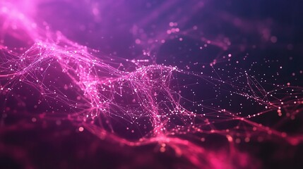 Poster - Abstract Purple Background Featuring Business and Science Connections