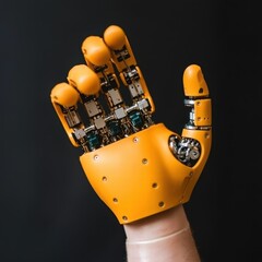 Poster - Robotic Hand Displaying Advanced Technology and Innovation Concepts