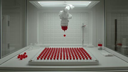 Poster - Robotic Arm Dropping Red Balls in a Controlled Laboratory Environment