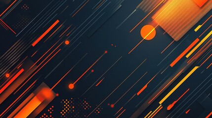 Poster - Abstract Professional Business Background with Sleek Lines and Shapes