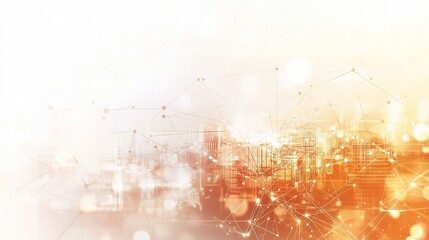 Poster - Abstract Technology Background with Circuit Lines and Light Effects