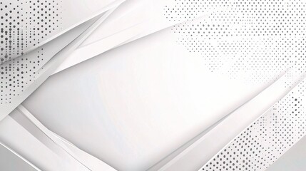 Poster - Abstract Gray and White Background with Halftone Dots Design