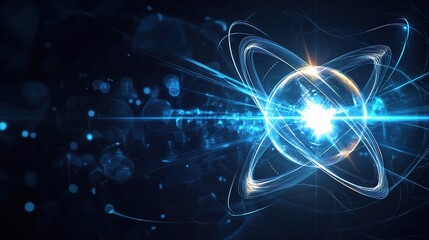 futuristic abstract concept of energy and technology in science
