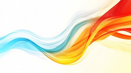 Poster - Dynamic Abstract Background with Flowing Colorful Waves and Lines