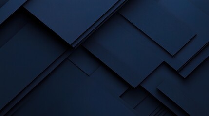 Poster - Abstract Technology Concept with Dark Blue Stripes and Layers