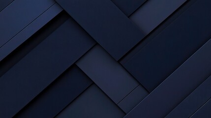 Poster - Abstract Dark Blue Technology Concept with Stripes and Shapes