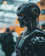 Poster - Futuristic Robot with Intricate Design and Sophisticated Features