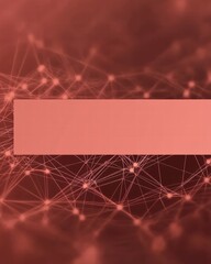 Poster - Abstract network connections background with empty placeholder area