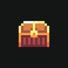 Leinwandbilder - this is chest in pixel art this item good for presentations,stickers, icons, t shirt design,game asset,logo and your project.