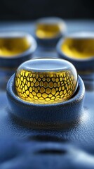 Poster - Close-Up of a Honeycomb Pattern in a Transparent Liquid Surface