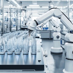 Poster - Automation in Modern Laboratory with Robotic Arms and Bottles