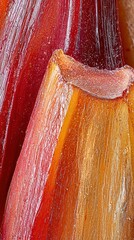 Poster - Vibrant Close-Up of Red and Orange Abstract Natural Textures