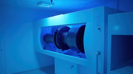 Poster - Advanced Technology Laboratory with Blue Lighting Effect