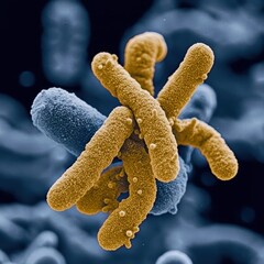 Poster - Colorful Microbial Structures Under Electron Microscope Viewpoint