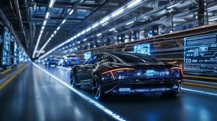 Poster - High-tech facility for automotive innovation a showcase of future mobility concepts in urban transportation