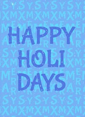 Poster - Animated Christmas poster with Happy Holidays