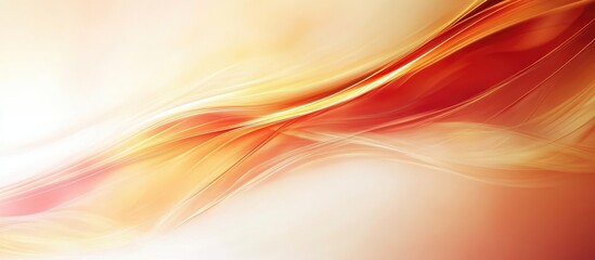 Poster - abstract smooth waves background with warm soft and bold colors creating dynamic visuals with copysp