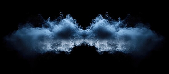Poster - Abstract cloud formation of smoke against a dark backdrop creating a dramatic visual impact with space available for text or design elements