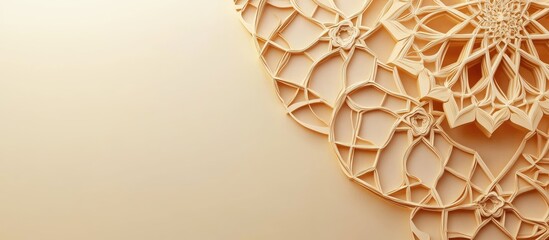 Poster - Sophisticated 3D geometric patterns with elegant empty space for customizable text or branding suitable for various creative projects