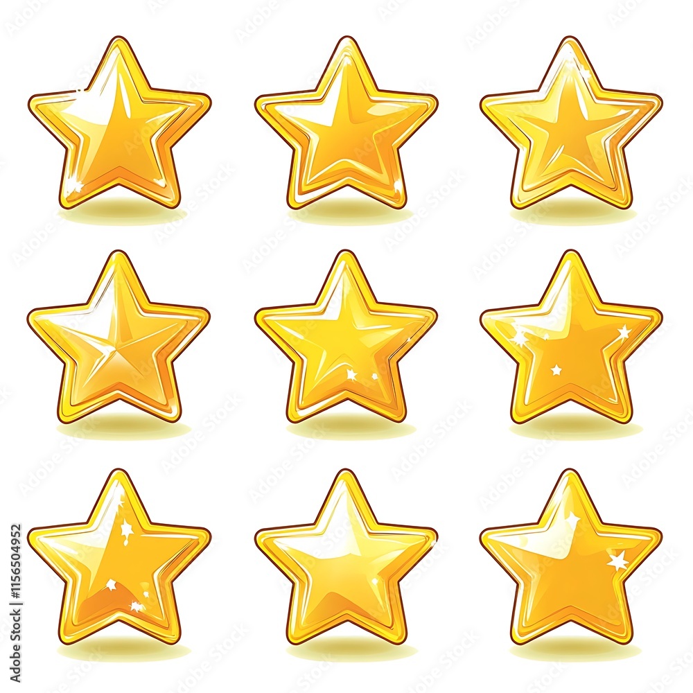 five-3d-star-review-icon-customer-satisfaction-feedback-vector-stock