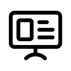 website line icon