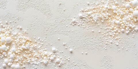 Poster - soft beige background with white grains and texture perfect for design projects branding or celebrat