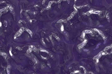 Poster - artistic fluent glossy raw metal pulse computer graphic backdrop illustration