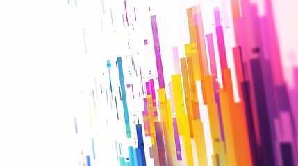 Poster - Colorful Business Graphs and Statistics with Clean Background