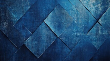 Poster - Abstract Blue Geometric Texture Background for Creative Projects