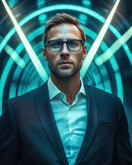 Poster - Insider Threat Protection Strategies for Modern Professionals in a Futuristic Office Environment