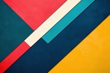 Canvas Print - Vibrant Colorful Geometric Shapes and Textures for Creative Projects