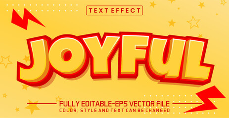 Poster - Joyful font Text effect editable