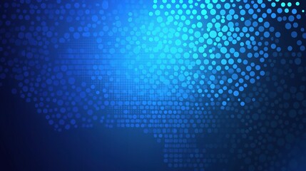 Poster - Blue Gradient Minimal Vector Background with Dotted Pattern