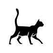 © Zen20 - a drawing of a black cat silhouette