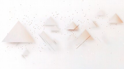 Poster - Abstract Design with Lines and Triangles on White Background