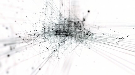 Poster - Abstract Technology Mesh Background for Science Visuals