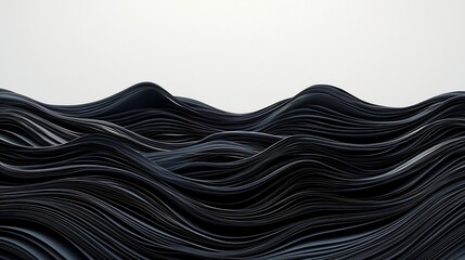 Poster - Elegant and Minimalist 3D Featuring a Geometric Pile of Shiny Metallic Tael with an Open Text Placeholder for Creative Designs and Concepts