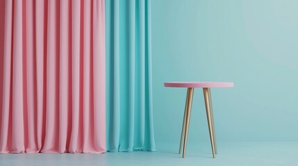 Poster - Elegant single tael shape resting on a soft gradient surface with a clean and minimal text zone  A 3D showcasing a modern premium and stylish design
