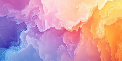 Poster - An abstract background featuring a vibrant blend of pastel colors in a gradient design, showcasing a rich and lively aesthetic.