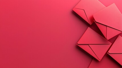 Poster - Vibrant Minimalist Taels and Red Envelopes with Blank Text Field 3D   Abstract Graphic Design for Lunar New Year Chinese Culture Holiday