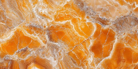 Poster - Orange marble tile floor texture creates a captivating background, showcasing the unique patterns and colors of orange marble. This orange marble tile floor texture is ideal for various design